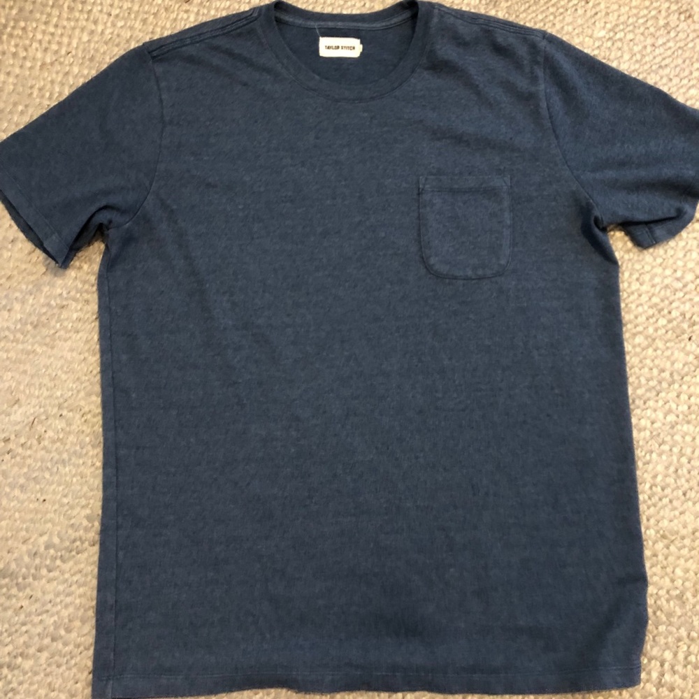 Taylor Stitch Heavy Bag Tee in Navy